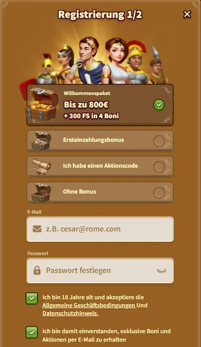 My Empire Casino My Empire Anmeldung reg